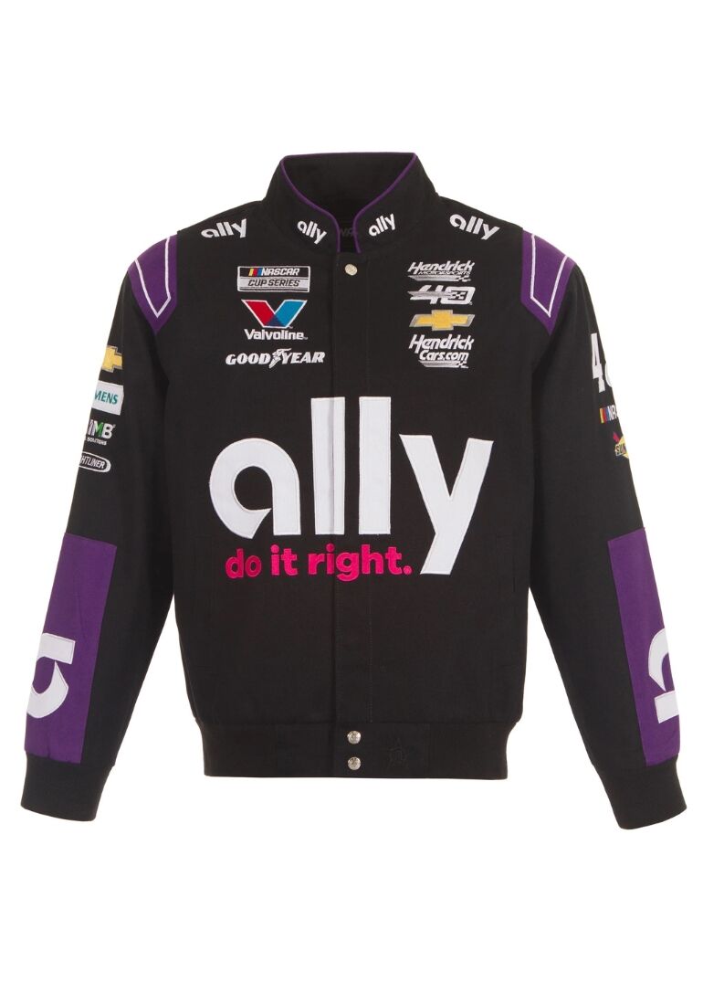 2024 Alex Bowman NASCAR Ally Full-Snap Jacket 1 2024 Alex Bowman NASCAR Ally Full-Snap Jacket