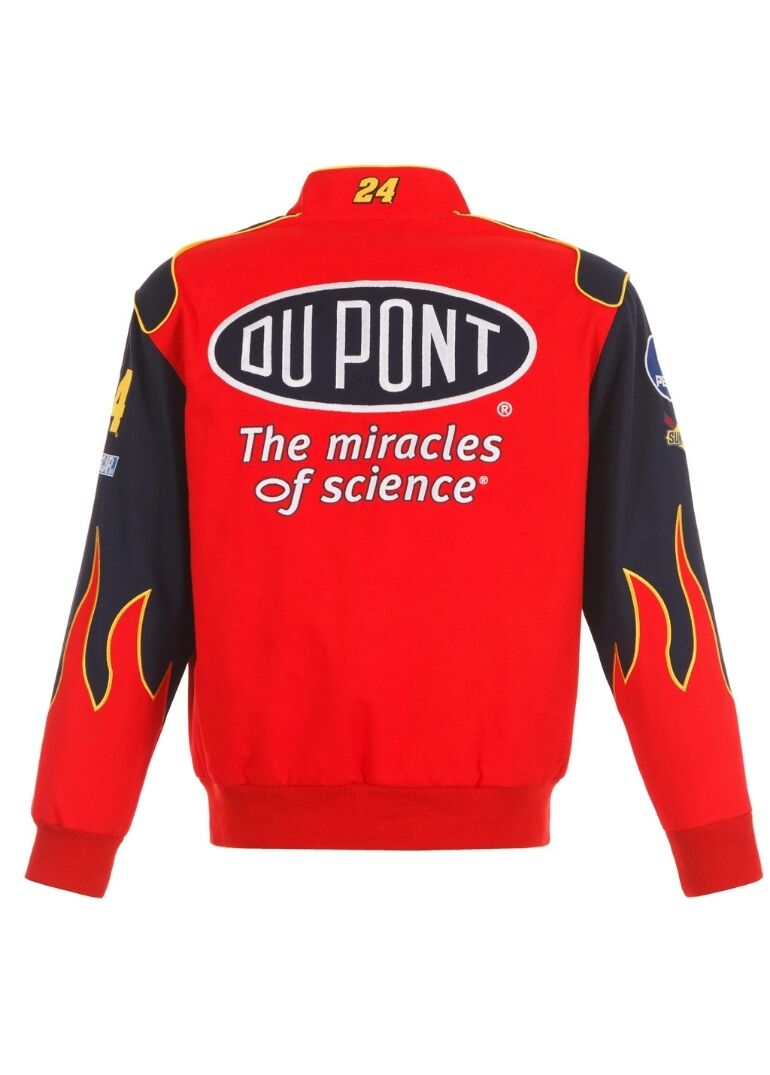 2024 Jeff Gordon NASCAR Dupont-Red Full-Snap Jacket 2 2024 Jeff Gordon NASCAR Dupont Full-Snap Jacket (2)