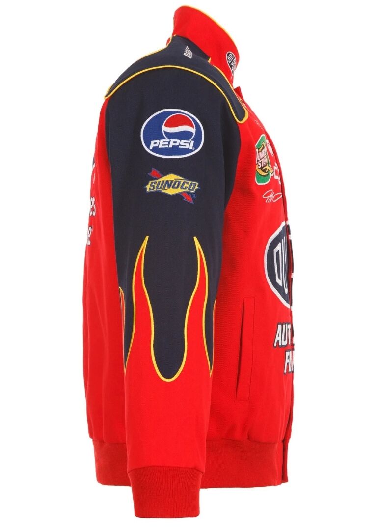 2024 Jeff Gordon NASCAR Dupont-Red Full-Snap Jacket 3 2024 Jeff Gordon NASCAR Dupont Jacket