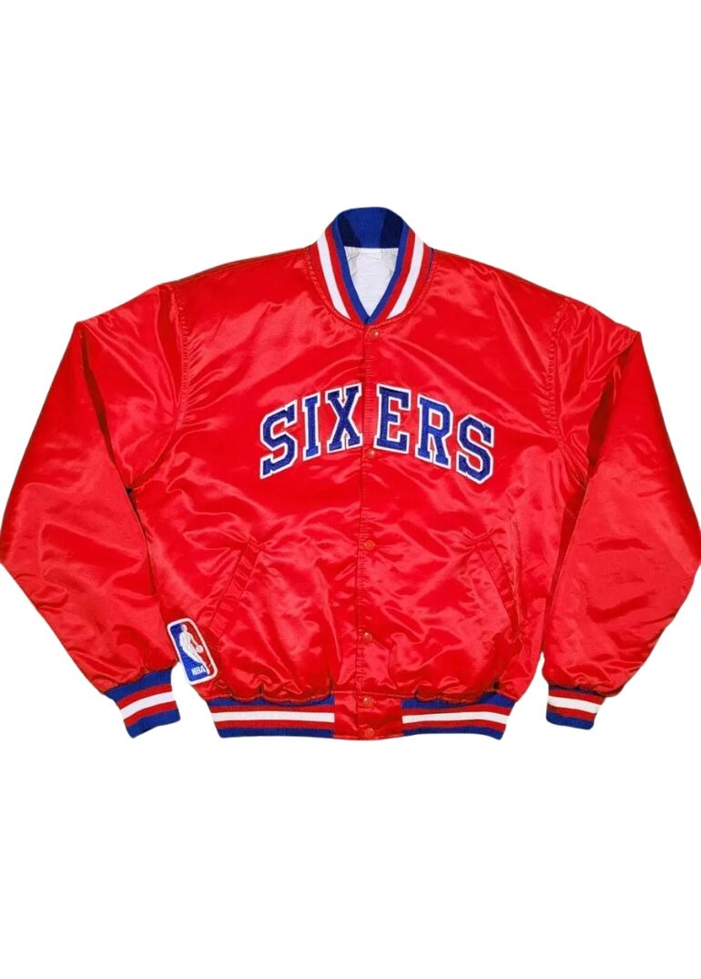 76ers Philadelphia Sixers Vintage Red Jacket 1 76ers Philadelphia Sixers Vintage Red Jacket