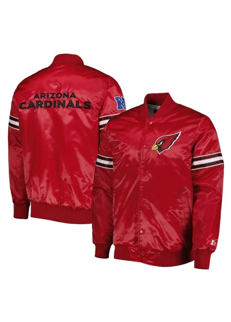 Arizona Cardinals Satin Varsity Jacket 4 Arizona Cardinals Satin Jacket (2)