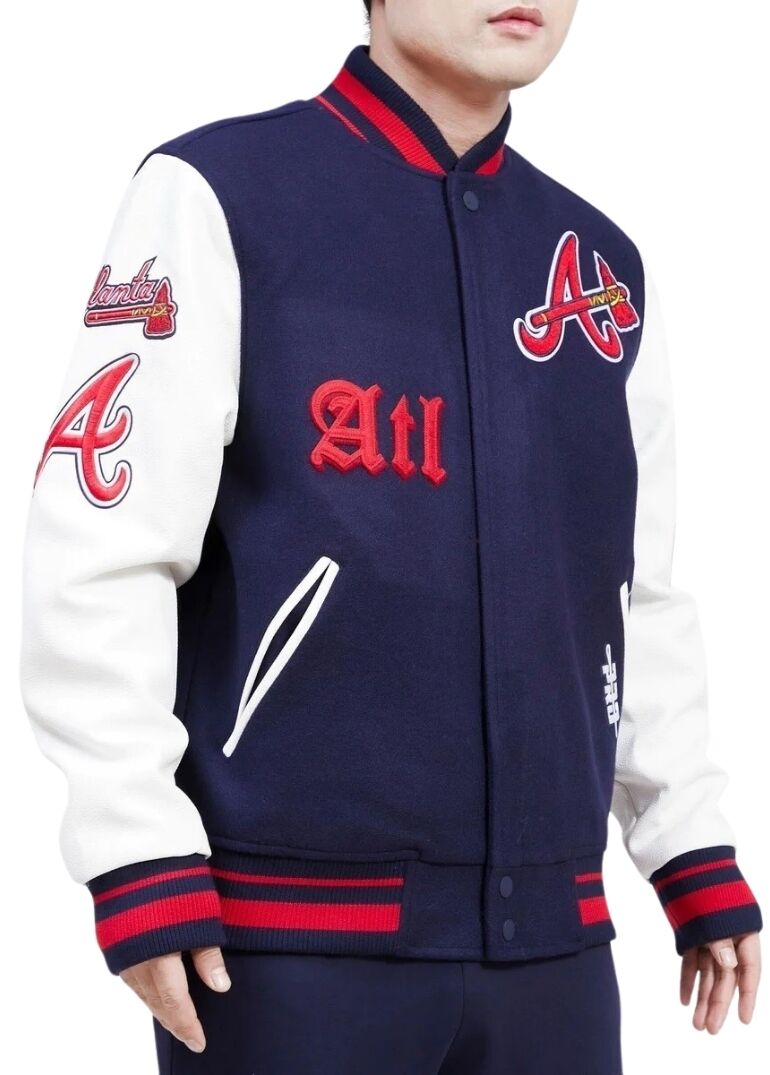 Atlanta Braves Old English Wool Varsity Jacket 4 Atlanta Braves Old English Wool Jacket
