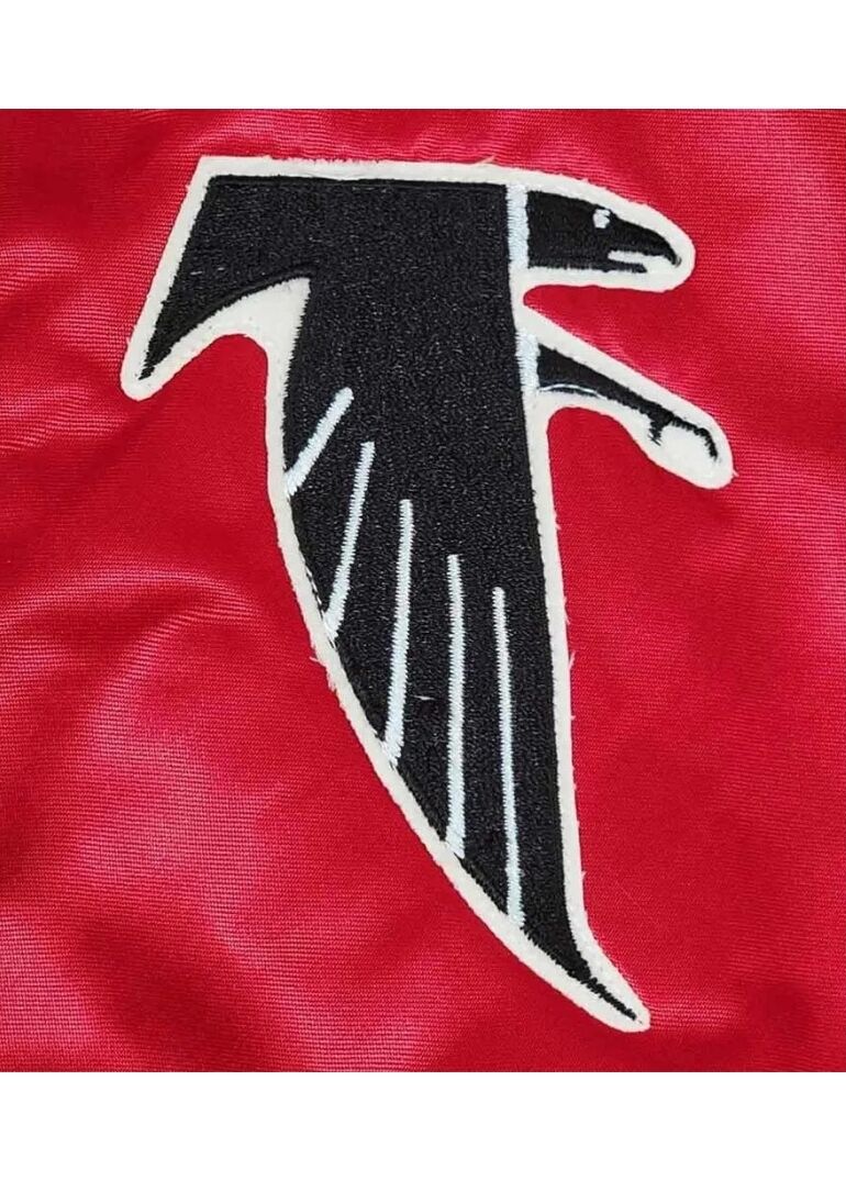 80’s Atlanta Falcons Bomber Satin Jacket 4 Atlanta Falcons Bomber Satin Jacket