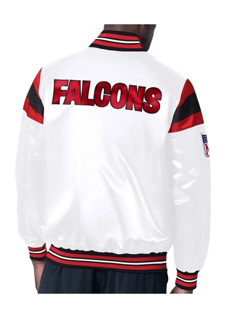 Atlanta Falcons Midweight Satin Jacket 2 Atlanta Falcons Midweight Jacket