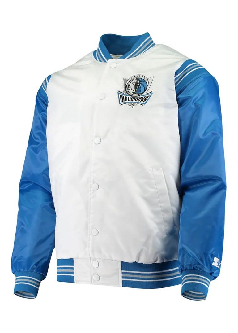 Dallas Mavericks Renegade Full-Snap Satin Jacket 1 Dallas Mavericks Renegade Full-Snap Satin Jacket