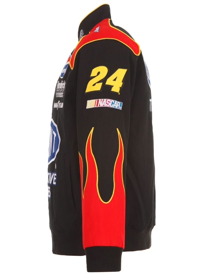 2024 Jeff Gordon NASCAR Dupont Full-Snap Jacket 4 Jeff Gordon NASCAR Dupont-Red Full-Snap Jacket