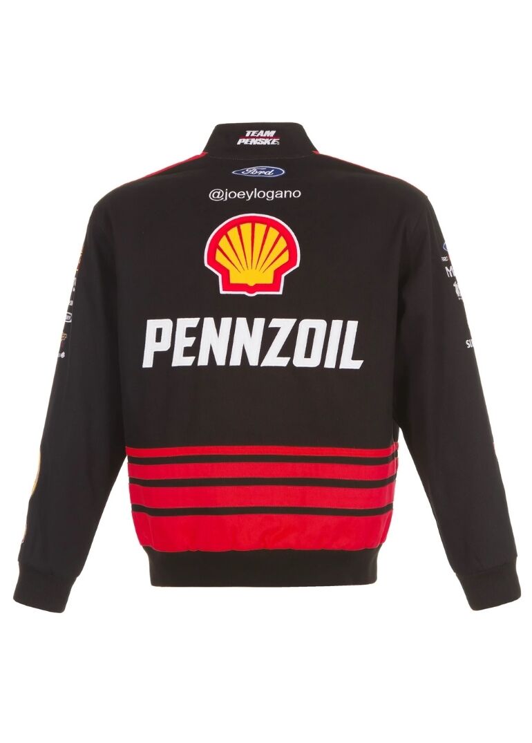 Nascar Joey Logano Shell Pennzoil Twill Full-Snap Jacket 6 Nascar Alex Bowman Ally Full-Snap Jacket
