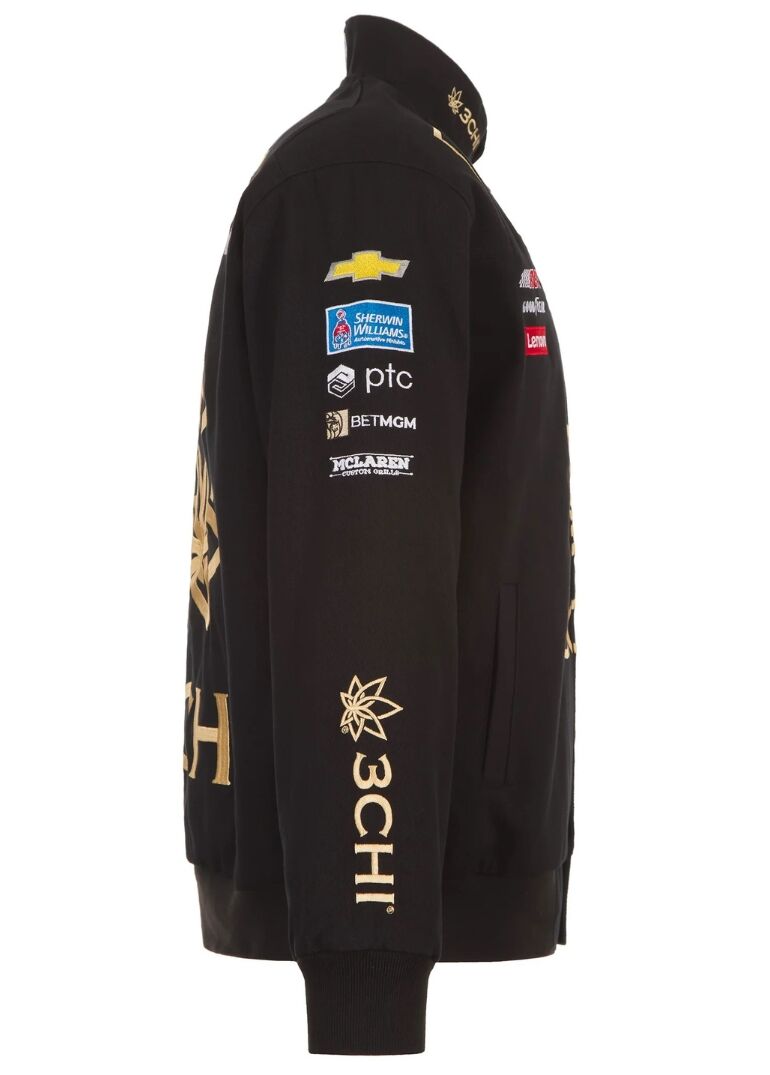 Nascar Kyle Busch 3Chi Cotton Twill Full Snap Jacket 3 Nascar Kyle Busch Cheddar’s Cotton Full Snap Jacket