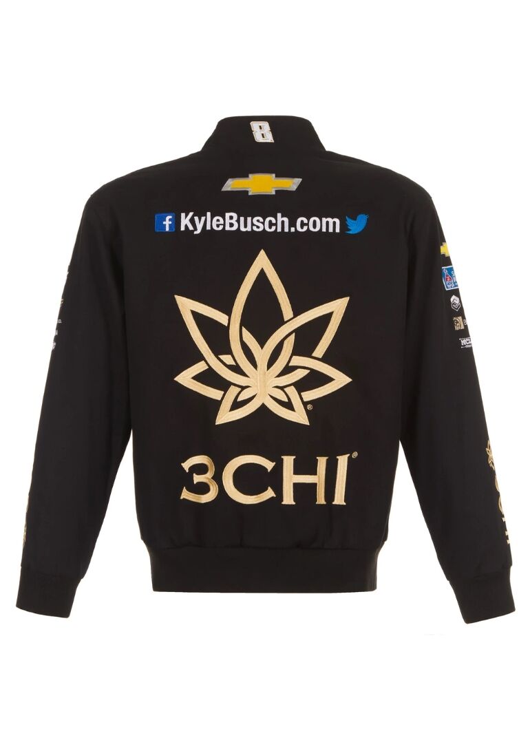 Nascar Kyle Busch 3Chi Cotton Twill Full Snap Jacket 2 Nascar Kyle Busch Cheddar’s Cotton Twill Jacket
