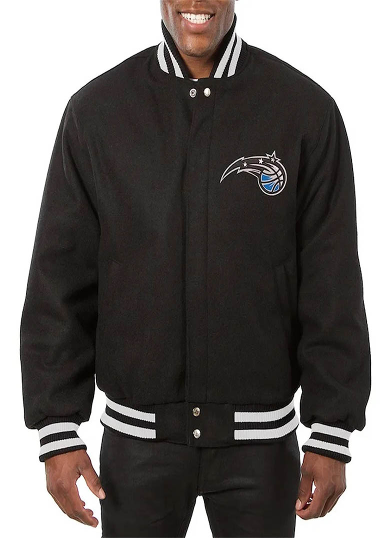 Orlando Magic Varsity All Wool Jacket 1 Orlando Magic Varsity All Wool Jacket