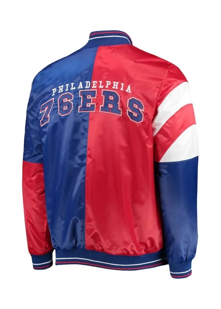 Philadelphia 76ers 75th Anniversary Leader Full-Snap Jacket 2 Philadelphia 76ers 75th Anniversary Leader Jacket
