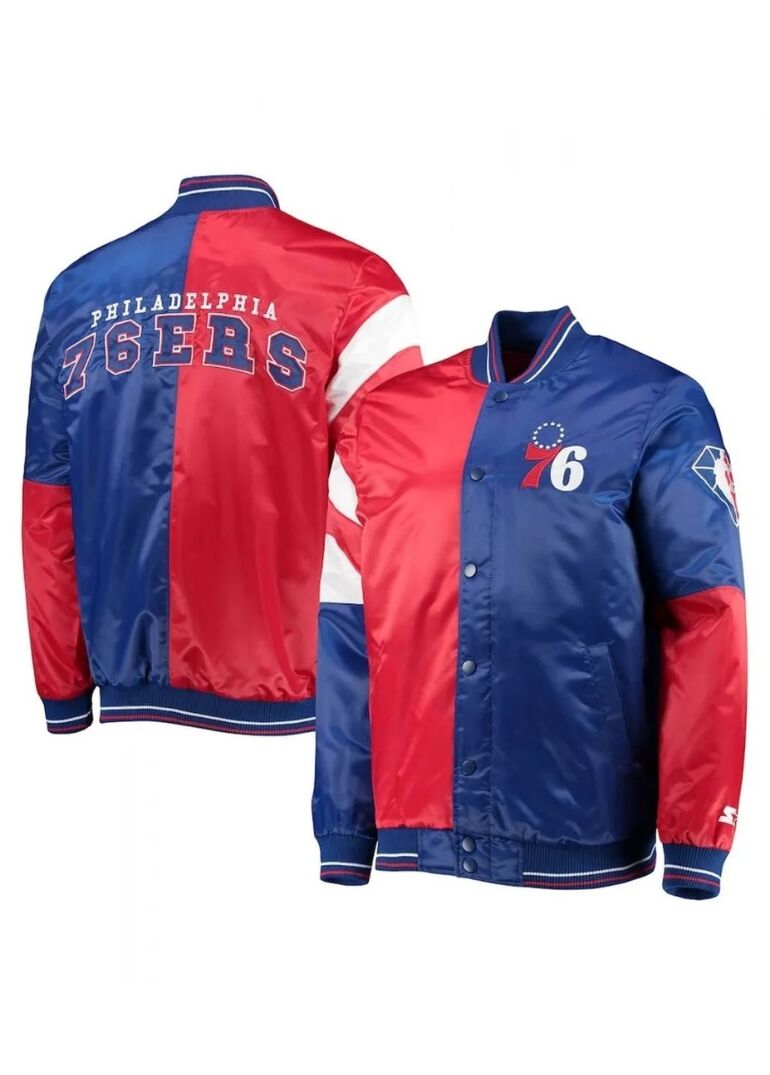 Philadelphia 76ers 75th Anniversary Leader Full-Snap Jacket 3 Philadelphia 76ers 75th Leader Full-Snap Jacket