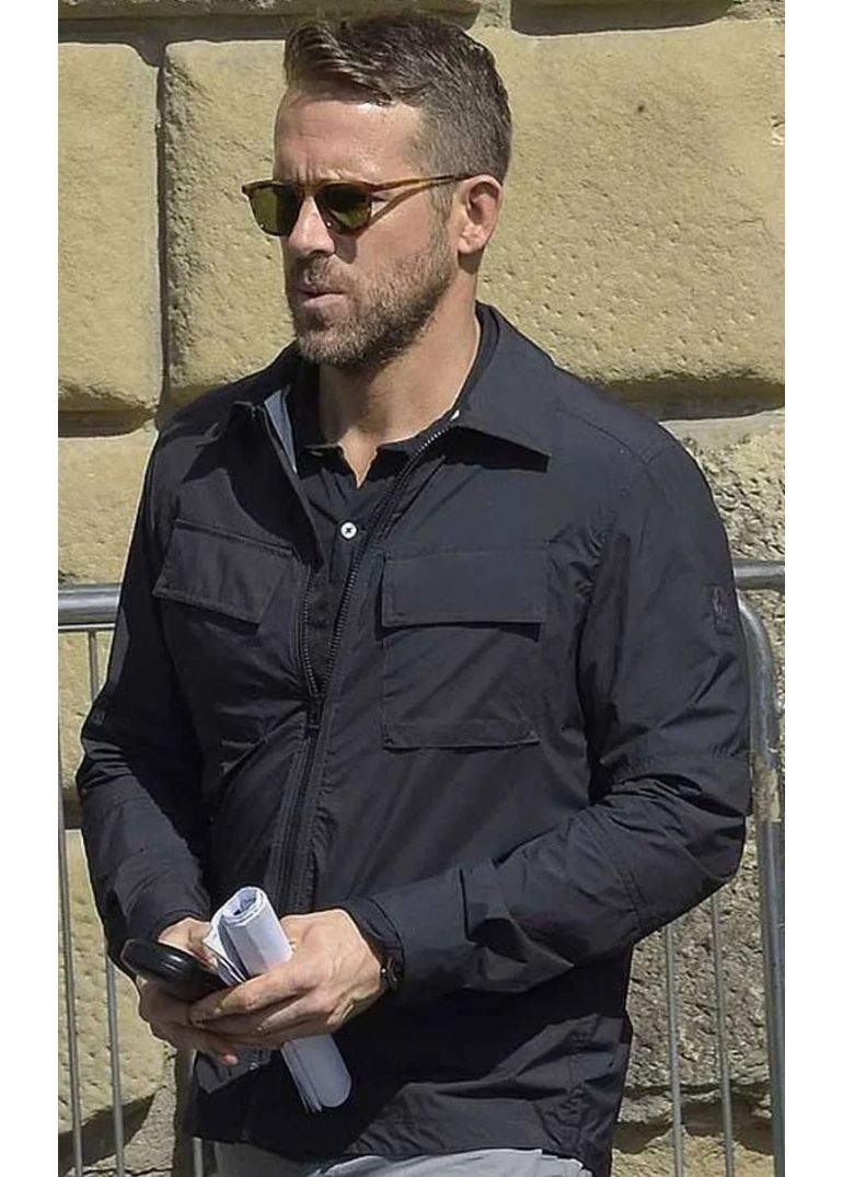 6 Underground One Black Jacket 1 Ryan Reynolds 6 Underground One Cotton Jacket
