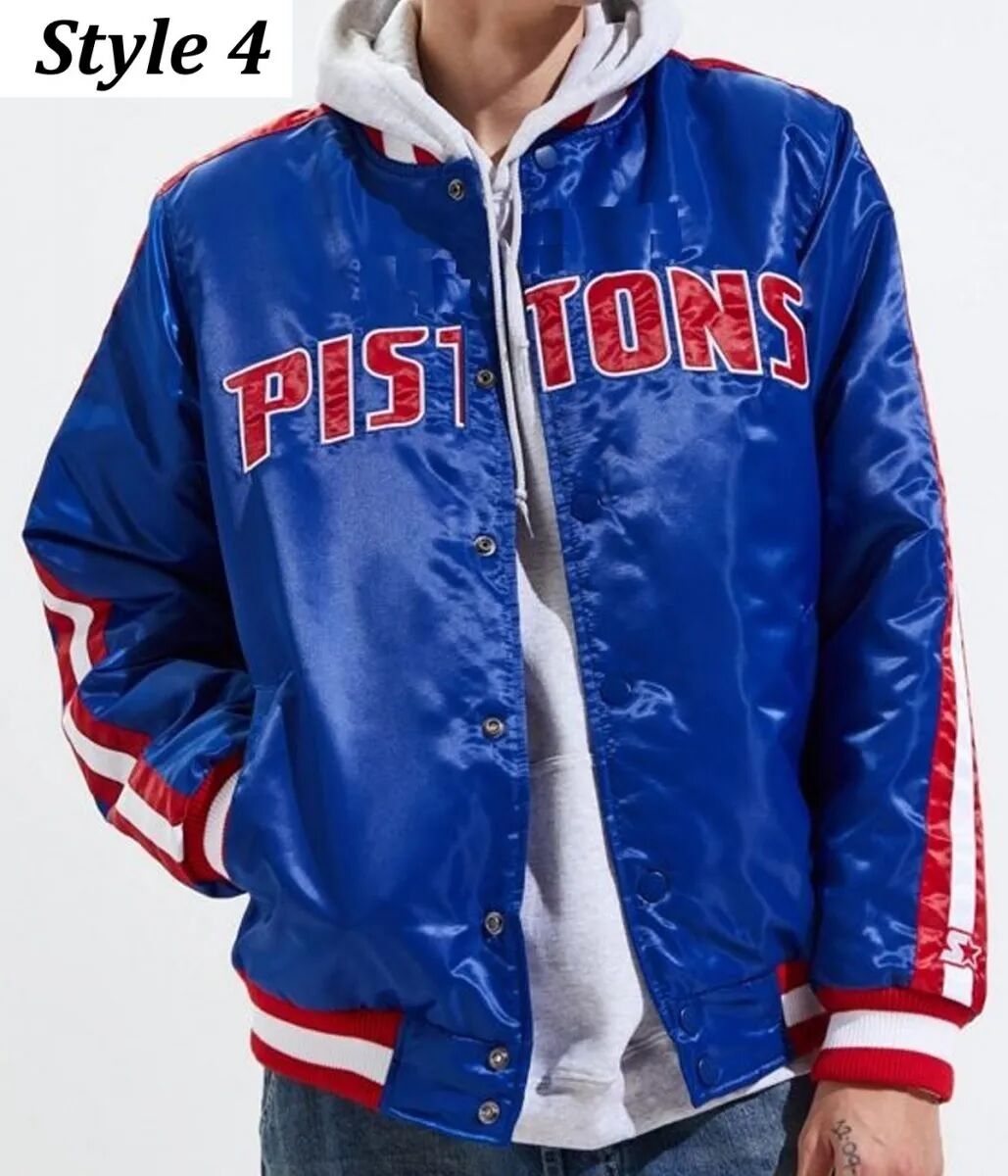 Starter 90’s NBA Detroit Pistons Blue Jacket. 6 Starter 90’s NBA Detroit Pistons Blue Jacket