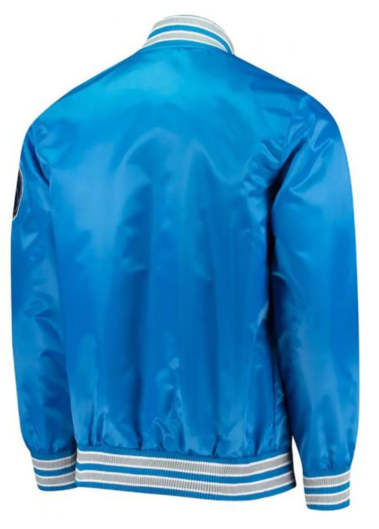 Starter Dallas Mavericks Blue Satin Jacket 2 Starter Dallas Mavericks Blue Satin Jacket