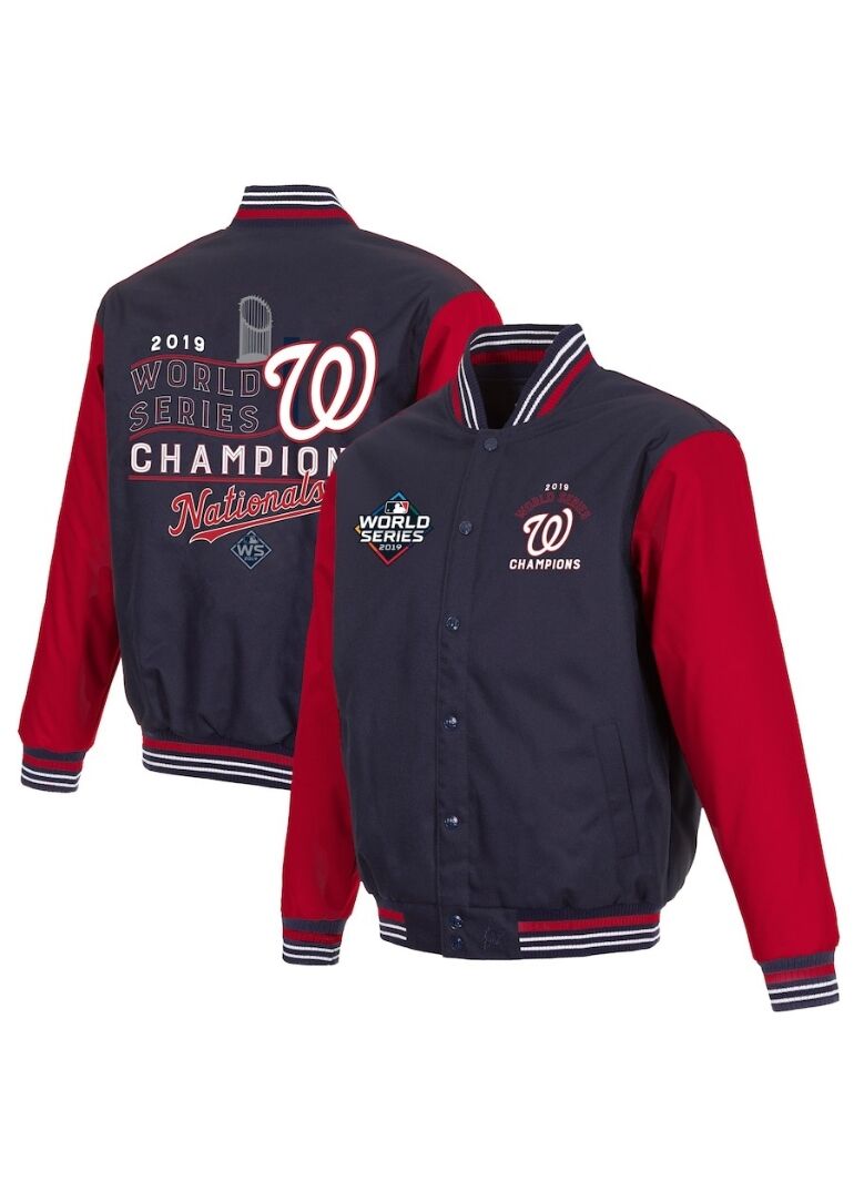 Washington Nationals World Series Champions Jacket 3 Washington Nationals World Series Champions Varsity Jacket