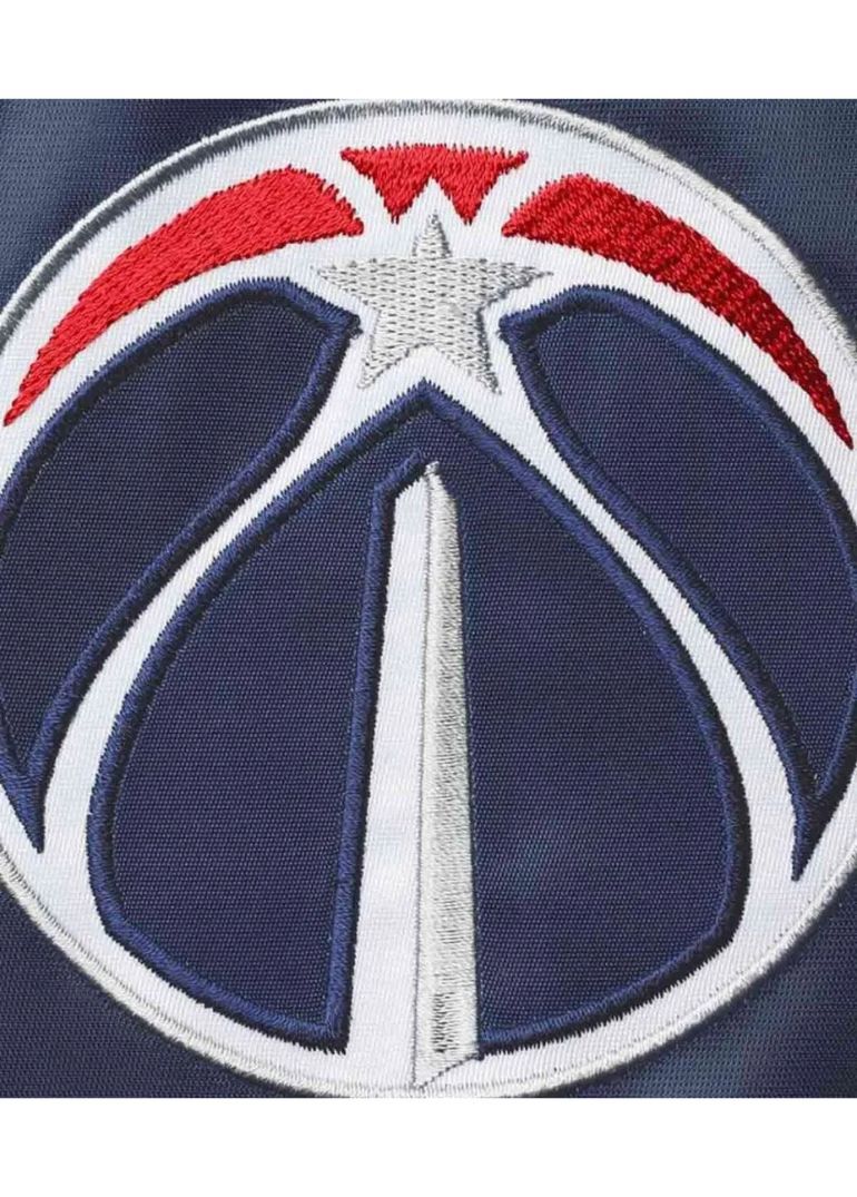 Washington Wizards Leader 75th Anniversary Satin Jacket 4 Washington Wizards Leader 75th Anniversary Satin Varsity Jacket