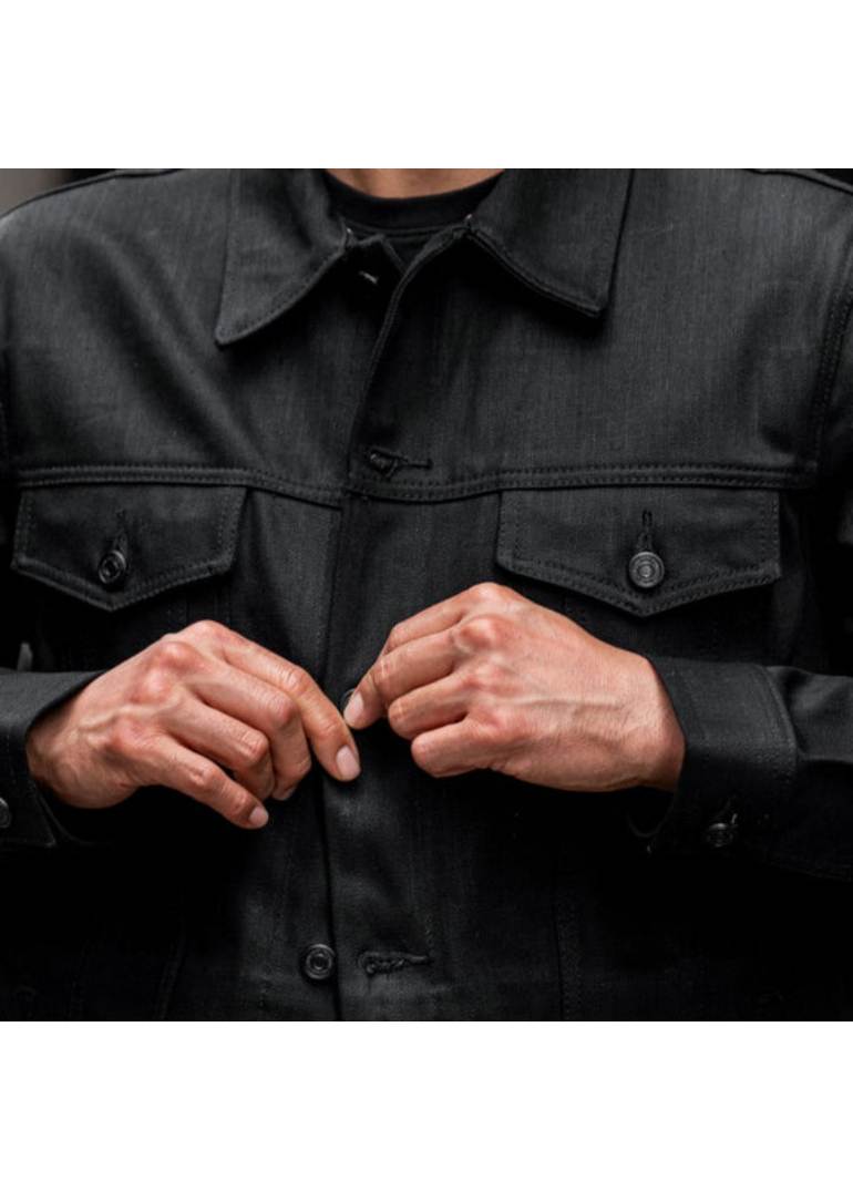 Black Selvedge Denim Trucker Jacket 3 1024x1024-Mens-Jackets-SelvedgeDenimTrucker-Black-100623-2