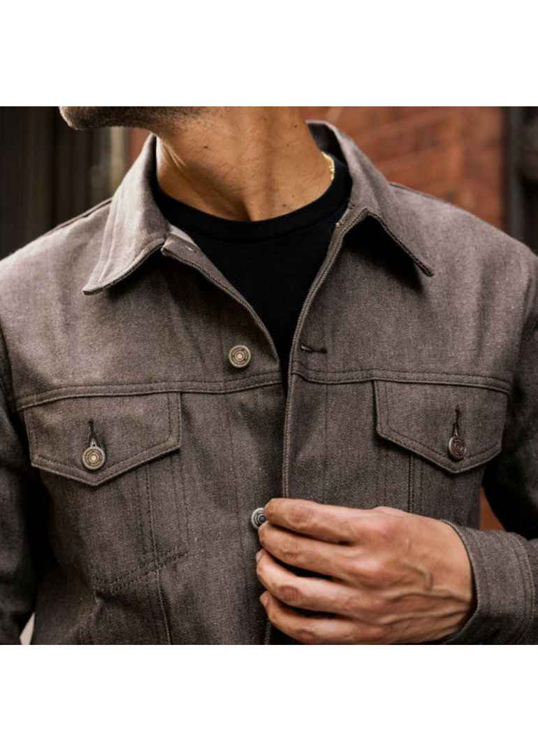 Selvedge Brown Denim Trucker Jacket 3 1024x1024-Mens-SelvedgeDenimTruckerJacket-Canyon-101524-2