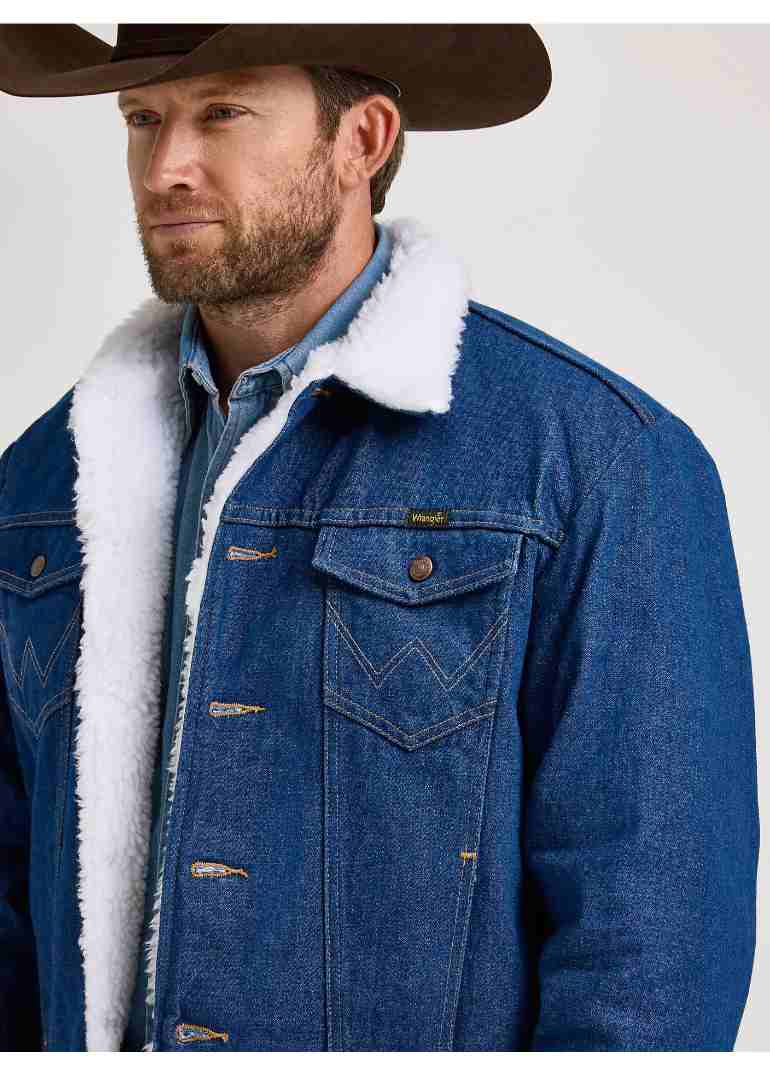 Western Sherpa Lined Denim Jacket 3 74255PW-ALT4