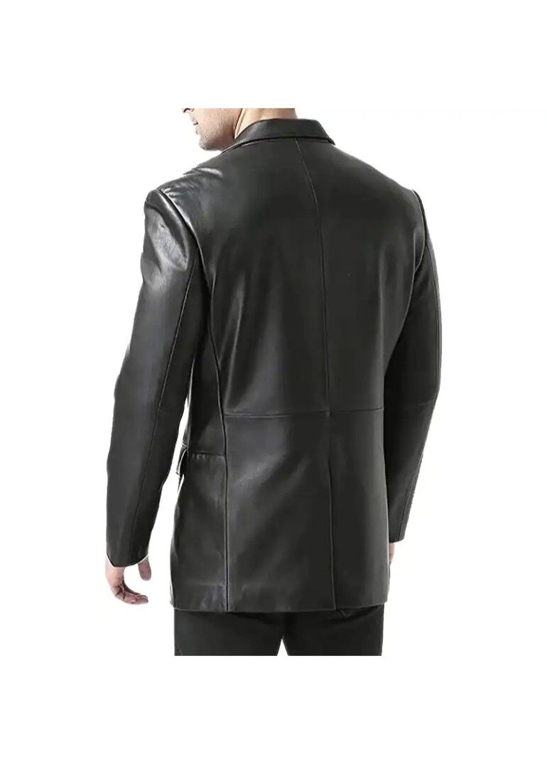 Black Mens Leather Blazer Jacket 2 black-leather-blazer-jacket-mens