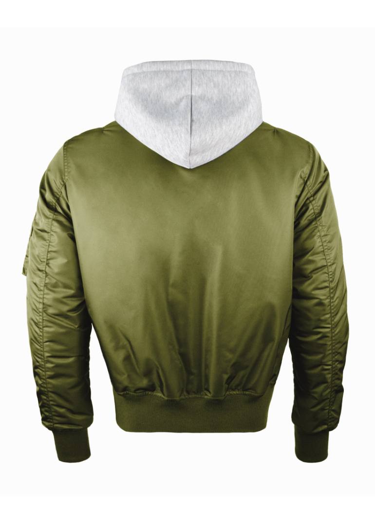 Hooded Ma-1 Nylon Bomber Jacket 2 topgun-men-TGJ2443-OLI-B-nylon-flight-bomber