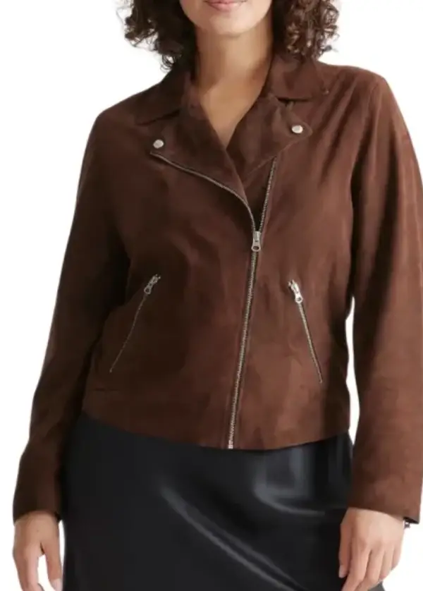 Brown Asymmetrical Womens Suede Moto Jacket 1 Brown Asymmetrical Womens Suede Moto Jacket