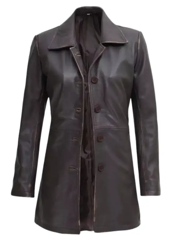 Real Lambskin Dark Brown Leather Coat Womens 1 Real Lambskin Dark Brown Leather Coat Womens