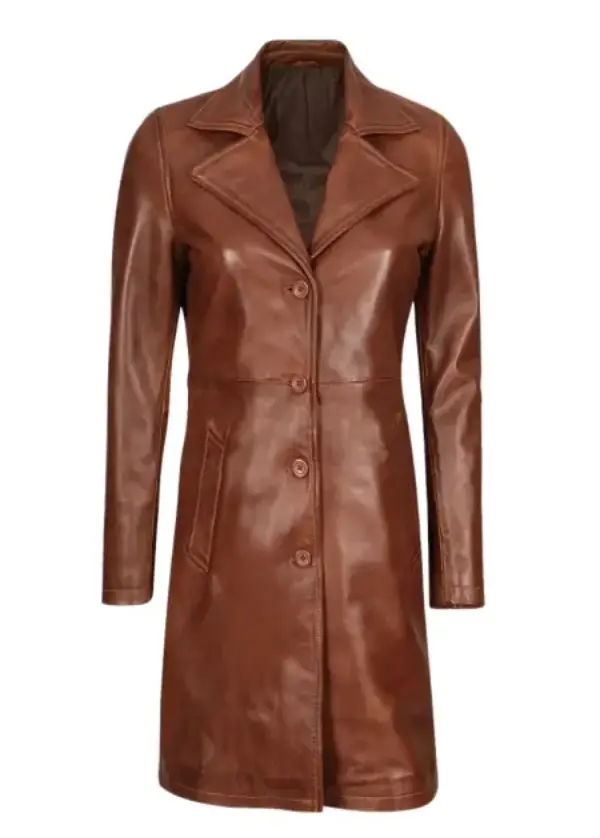 Real Lambskin Petite Brown Leather Coat Womens 2 Real Lambskin Petite Brown Leather Coat Womens