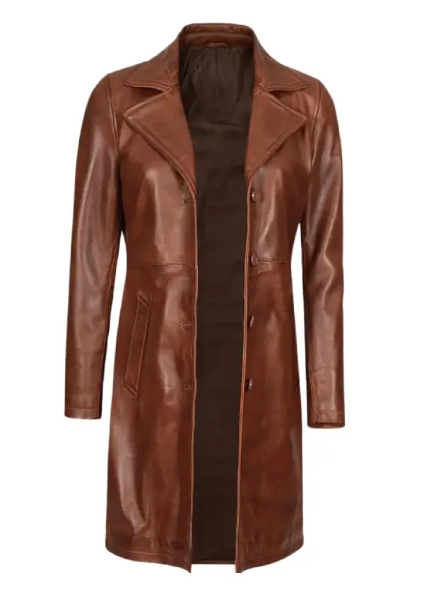 Real Lambskin Petite Brown Leather Coat Womens 1 Real Lambskin Petite Brown Leather Coat Womens