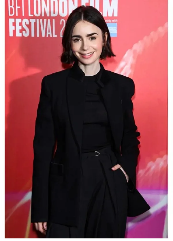 BFI London Film 2024 Lily Collins Blazer 3 BFI London Film 2024 Lily Collins Blazer-3