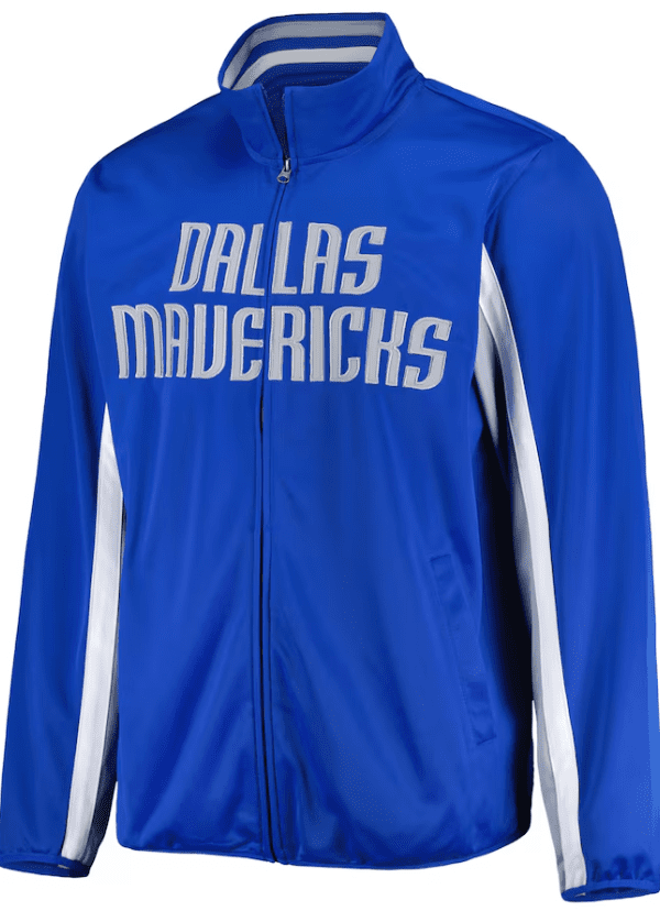 Men's Dallas Mavericks G-III Sports by Carl Banks Blue Contender Wordmark Full-Zip Track Jacket 1 Men's Dallas Mavericks G-III Sports by Carl Banks Blue Contender Wordmark Full-Zip Track Jacket