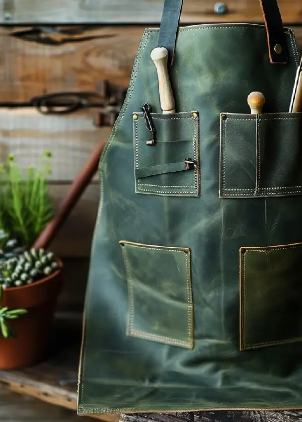 Garden Guru Leather Apron 1 Garden Guru Leather Apron