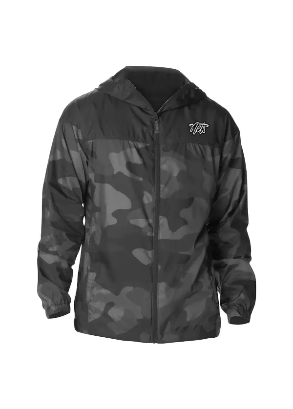 Men's Brooklyn Nets Columbia Black Camo Flash Challenger Windbreaker Full-Zip Jacket 1 Men's Brooklyn Nets Columbia Black Camo Flash Challenger Windbreaker Full-Zip Jacket