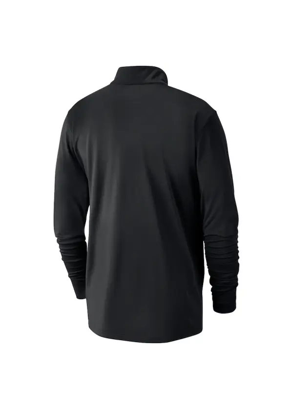 Men's Brooklyn Nets Nike Black 2024/25 Courtside Performance Half-Zip Top 2 Men's Brooklyn Nets Nike Black 202425 Courtside Performance Half-Zip Top