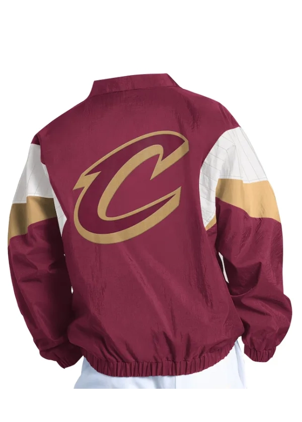 Men's Cleveland Cavaliers Starter Wine Yard Line Full-Zip Jacket 3 Mens-Cleveland-Cavaliers-Starter-Wine-Yard-Line-Full1