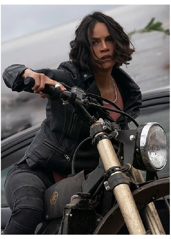 Michelle Rodriguez Fast & Furious 9 Leather Jacket 1 Michelle Rodriguez Fast & Furious 9 Leather Jacket-1