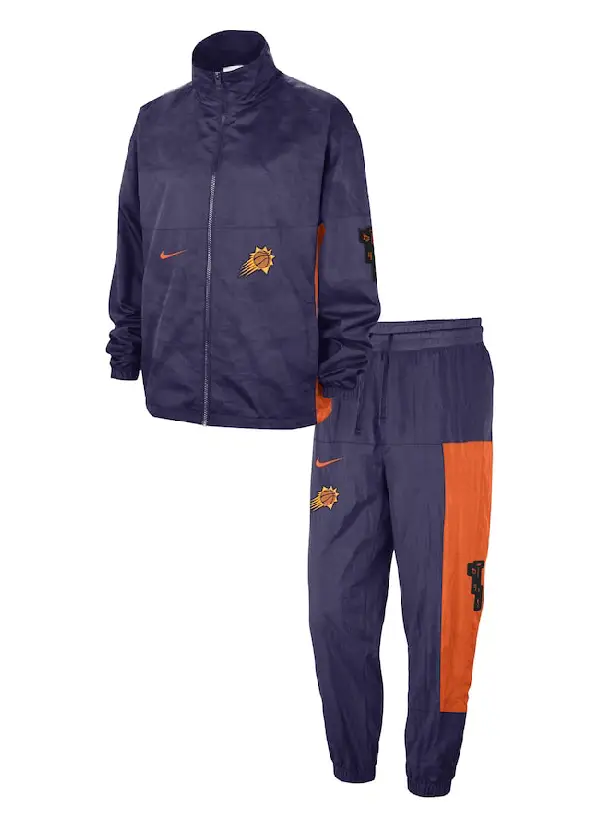 Men's Phoenix Suns Nike Black 2023/24 City Edition Courtside Starting Five Full-Zip Jacket & Pants Set 1 Men's Phoenix Suns Nike Black 2023/24 City Edition Courtside Starting Five Full-Zip Jacket & Pants Set