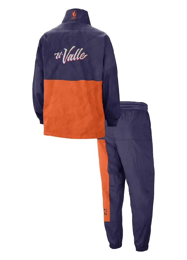 Men's Phoenix Suns Nike Black 2023/24 City Edition Courtside Starting Five Full-Zip Jacket & Pants Set 2 Men's Phoenix Suns Nike Black 2023/24 City Edition Courtside Starting Five Full-Zip Jacket & Pants Set - Image 2