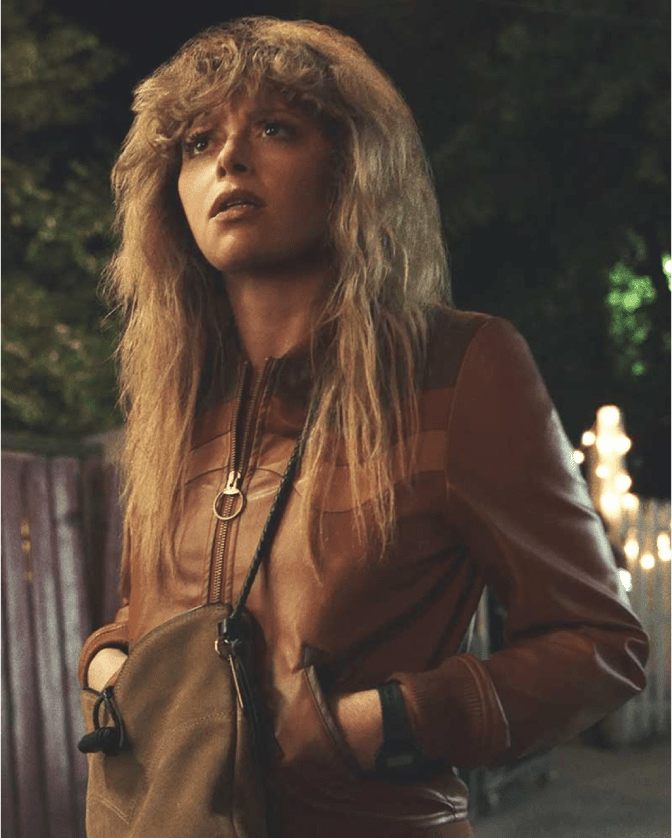 Poker Face 2023 Charlie Cale Brown Leather Jacket 1 Poker Face 2023 Charlie Cale Brown Leather Jacket