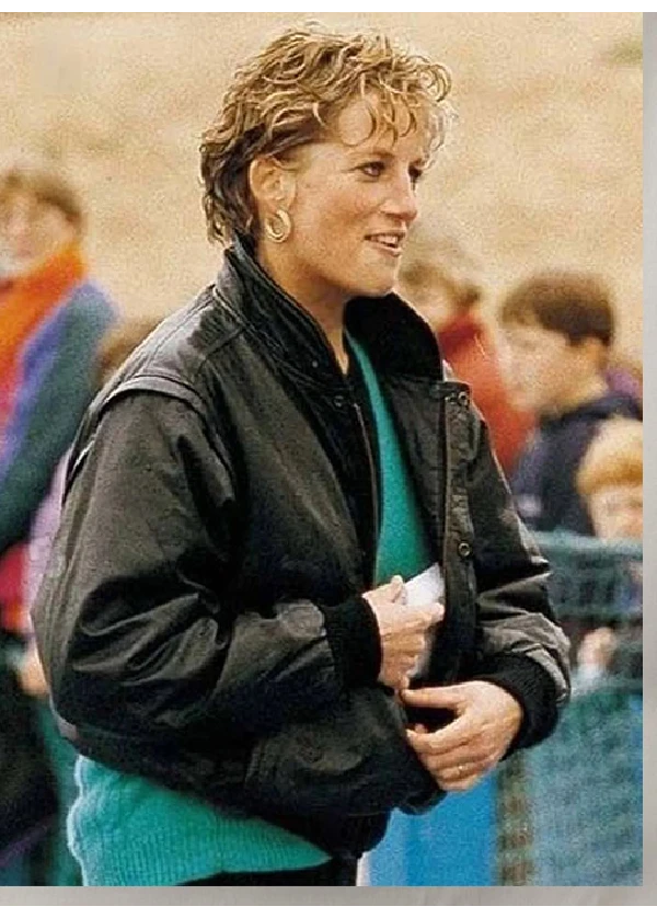 Princess Diana Leather Jacket 1 Princess Diana Leather Jacket-`