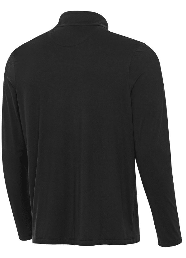 Men's Antigua Black Cincinnati Reds Content Quarter-Zip Top 3 Men's Antigua Black Cincinnati Reds Content Quarter-Zip Top - Image 3