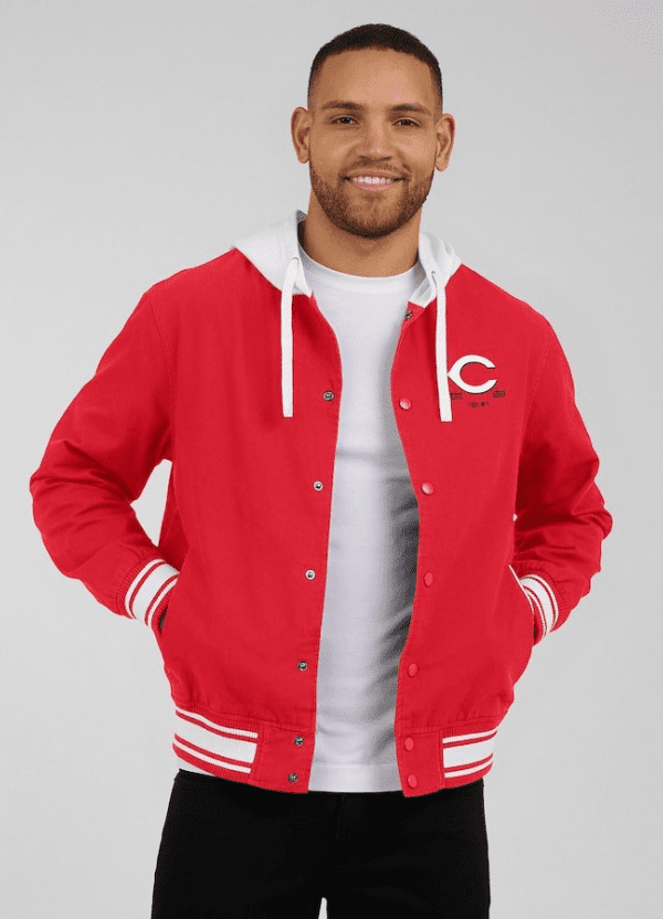Men's Darius Rucker Collection by Fanatics Red Cincinnati Reds Full-Snap Hooded Jacket 5 Men's Darius Rucker Collection by Fanatics Red Cincinnati Reds Full-Snap Hooded Jacket - Image 5