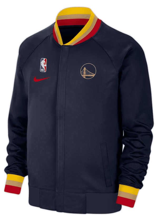 Men's Golden State Warriors Nike Navy 2024/25 City Edition Authentic Showtime Performance Full-Zip Jacket 1 Men's Golden State Warriors Nike Navy 2024/25 City Edition Authentic Showtime Performance Full-Zip Jacket