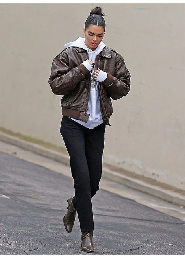Kendall Jenner Leather Jacket #1 2 kendall-jenner-leather-jacket1-2
