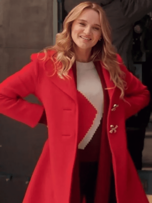 A Chiefs Love Story 2024 Hunter King Red Coat 1 A Chiefs Love Story 2024 Hunter King Red Coat