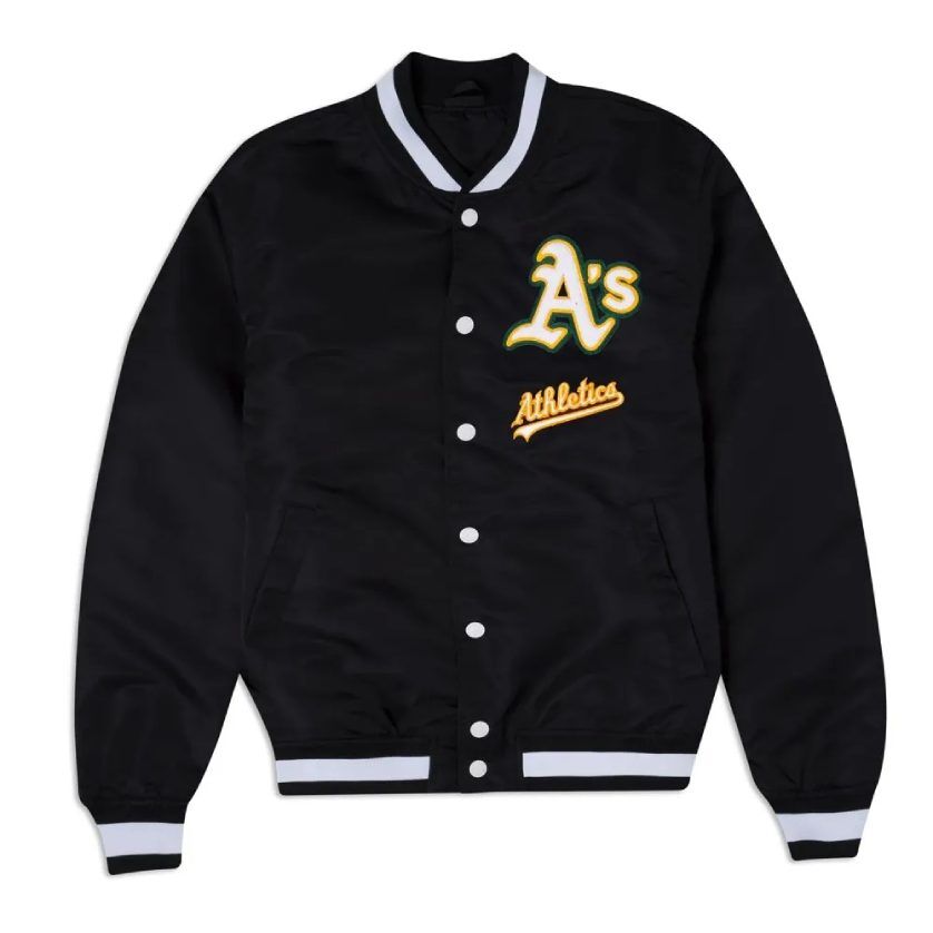 Oakland Athletics Logo Select Black Jacket 1 Oakland Athletics Logo Select Black Jacket