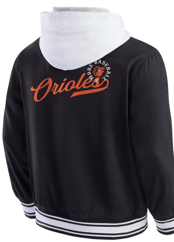 Men's Darius Rucker Collection by Fanatics Black Baltimore Orioles Full-Snap Hooded Jacket 2 Men's Darius Rucker Collection by Fanatics Black Baltimore Orioles Full-Snap Hooded Jacket